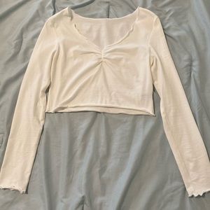 White crop top